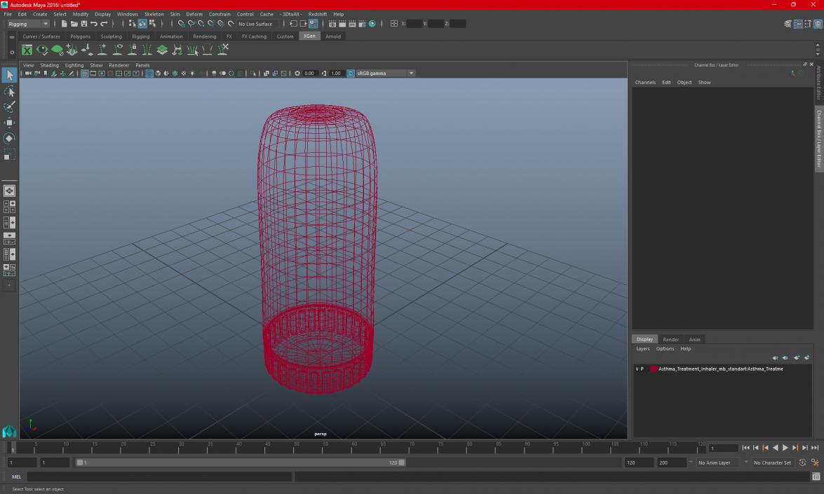 Asthma Treatment Inhaler 3D model