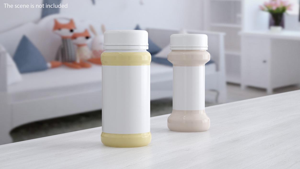 Baby Bottle Container 100ml 3D