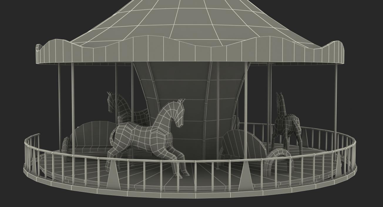 3D Vintage Carousel