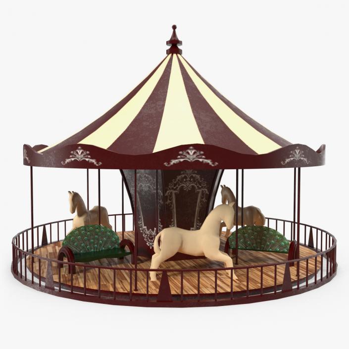 3D Vintage Carousel