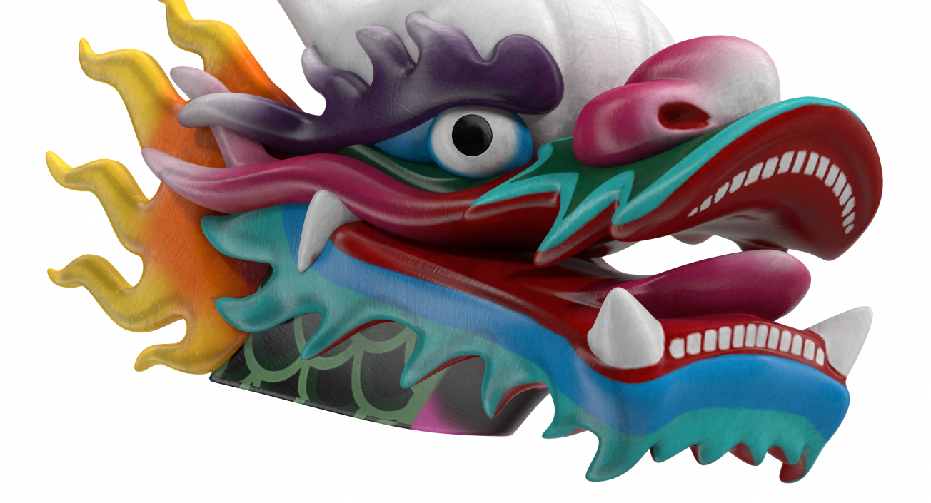 Chinese Dragon Head 3D model