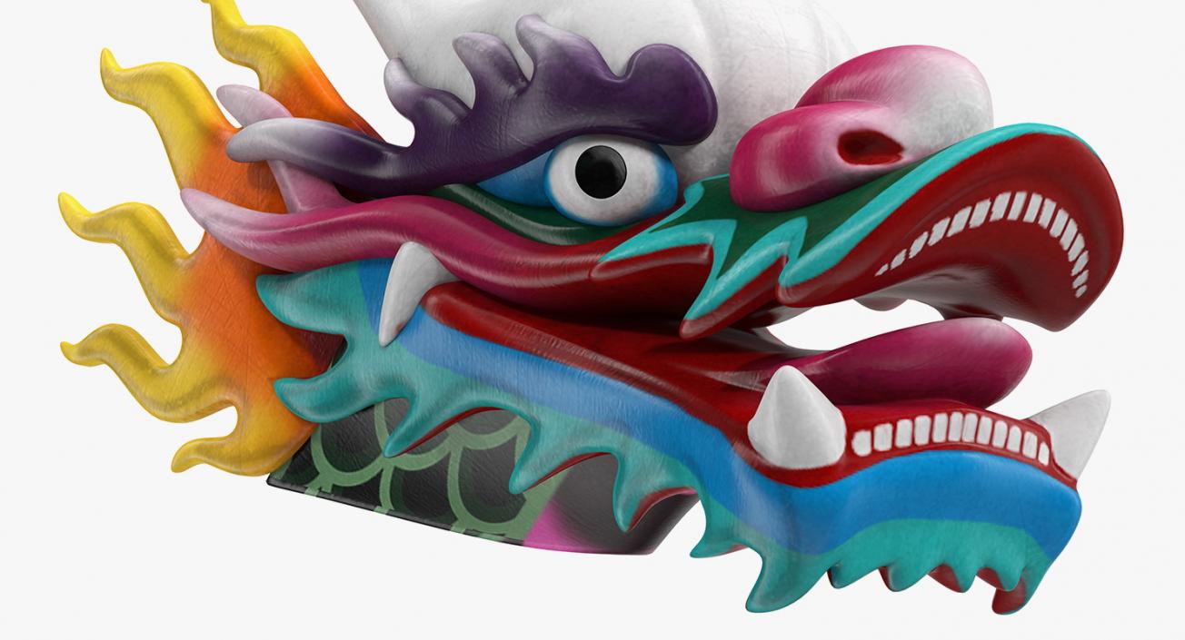 Chinese Dragon Head 3D model