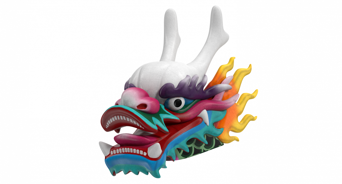 Chinese Dragon Head 3D model