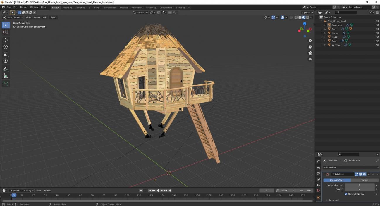 3D Tree House Small