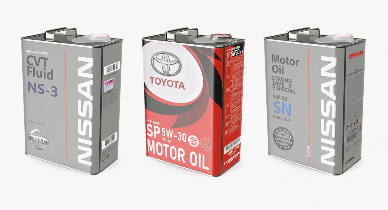 3D Motor Oils Collection