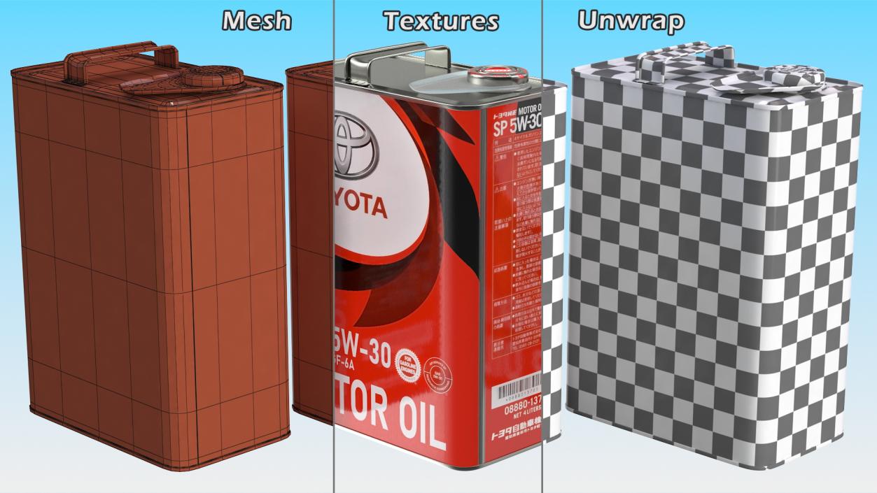 3D Motor Oils Collection