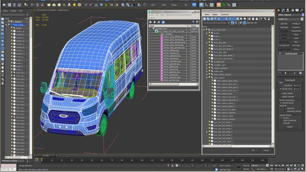 3D Ford Transit Van 2020