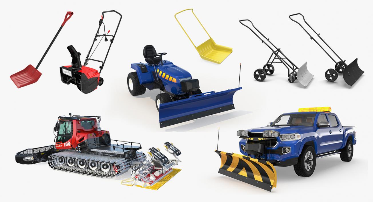 3D model Snow Removal Equipment 3D Models Collection 3