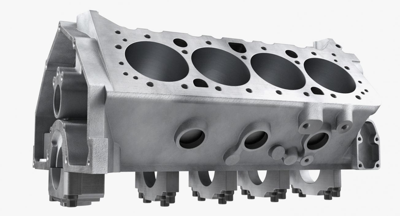 Engine Block and Piston 3D Models Collection 3D model