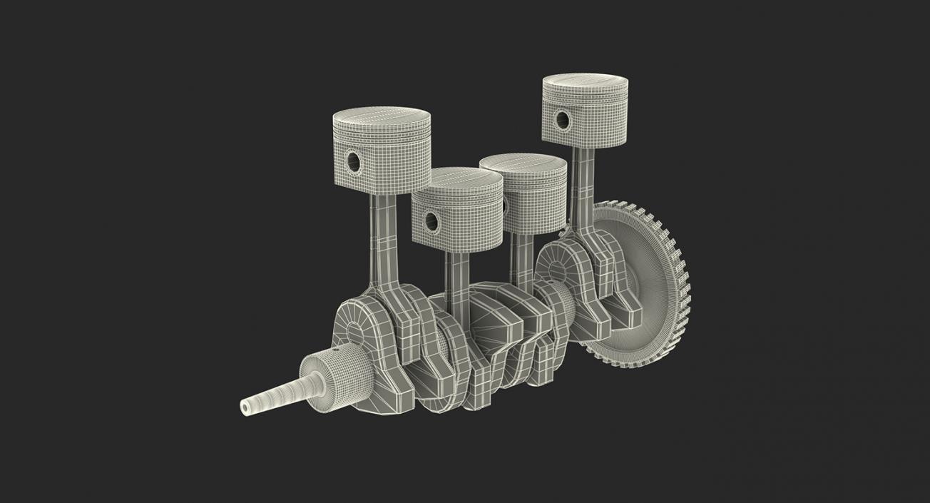 Engine Block and Piston 3D Models Collection 3D model