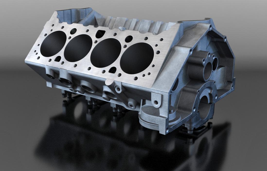 Engine Block and Piston 3D Models Collection 3D model