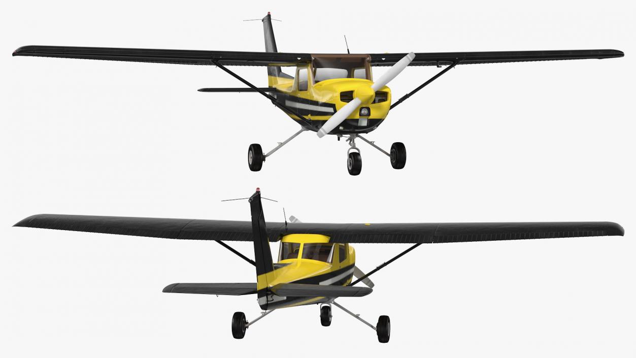 3D Light Single Engine Aircraft model