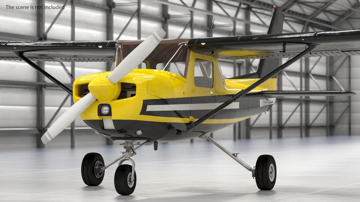 3D Light Single Engine Aircraft model