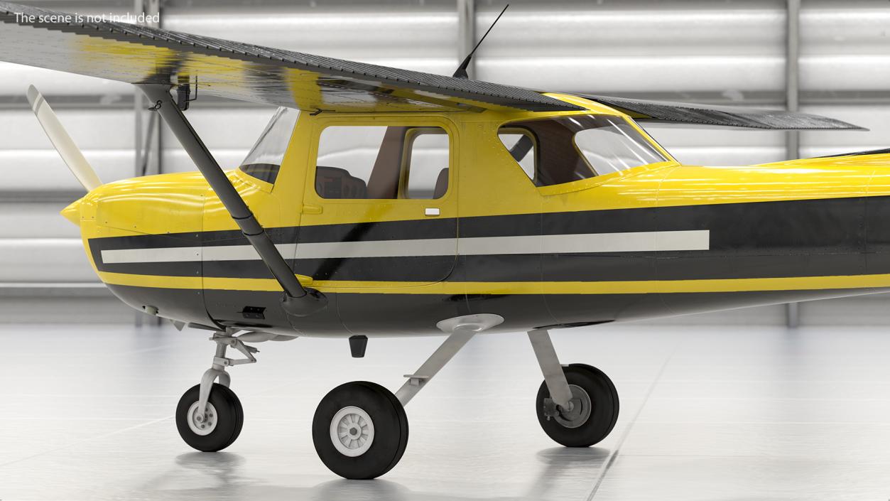 3D Light Single Engine Aircraft model