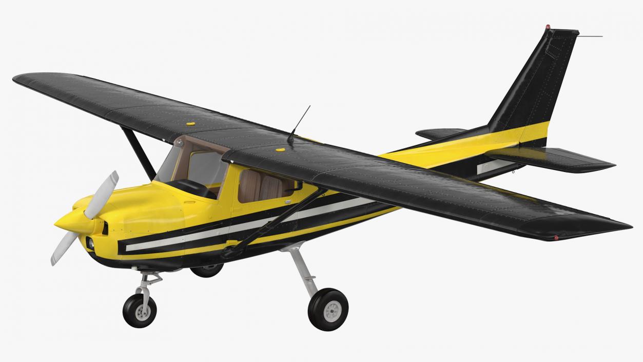 3D Light Single Engine Aircraft model