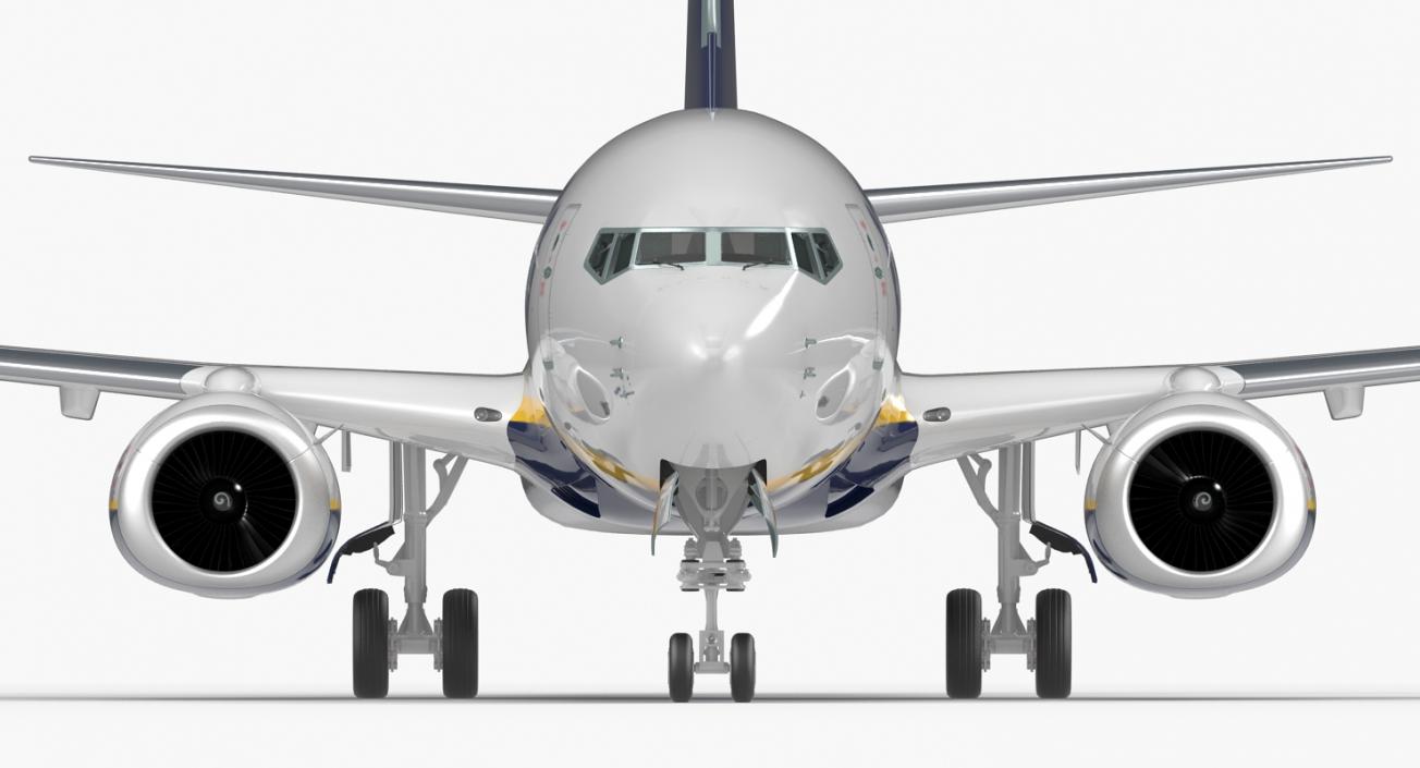 Boeing 737-700 Ryanair Rigged 3D model