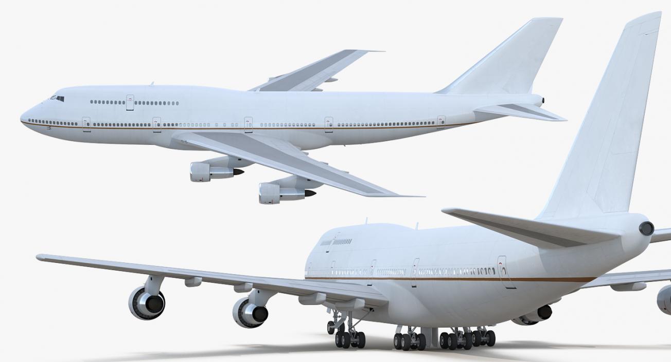 Boeing 747-300 Generic Rigged 3D model