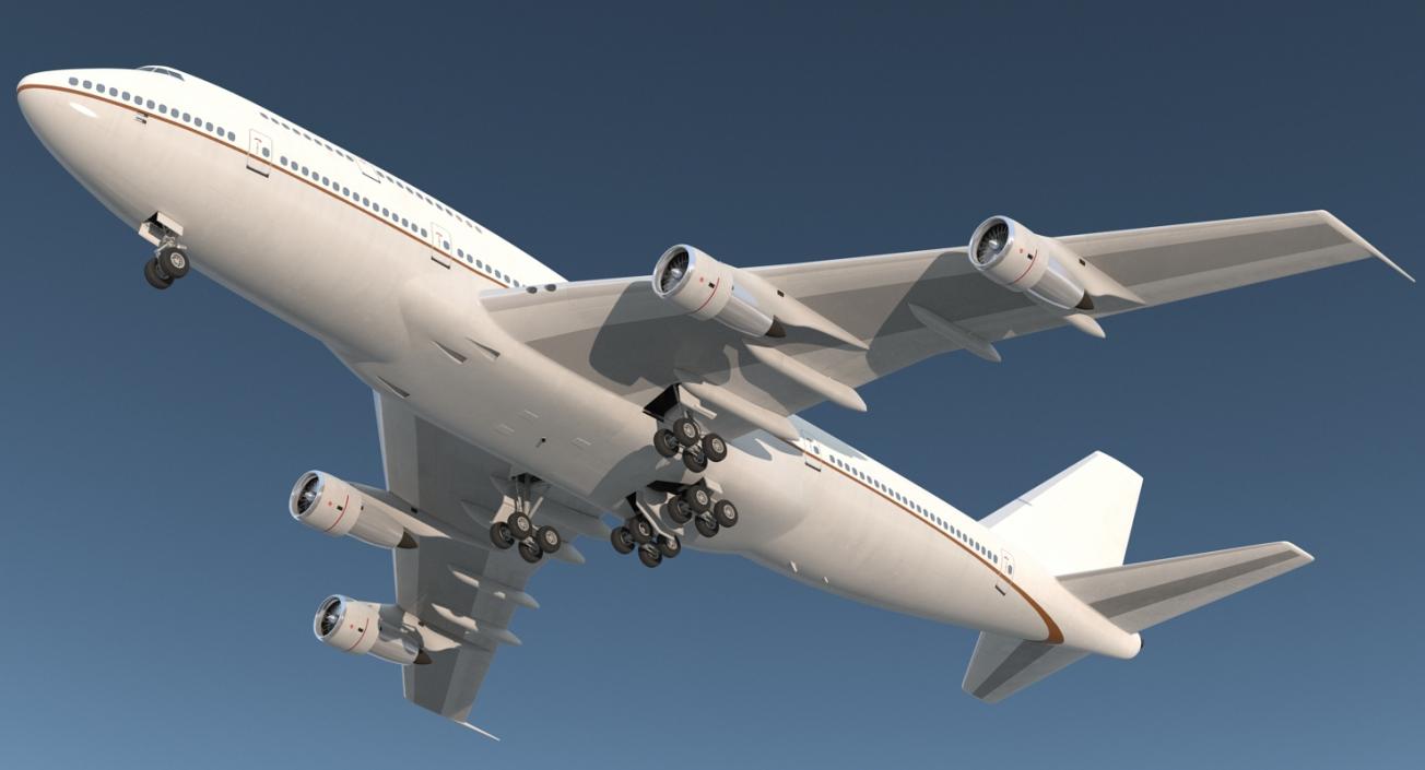 Boeing 747-300 Generic Rigged 3D model