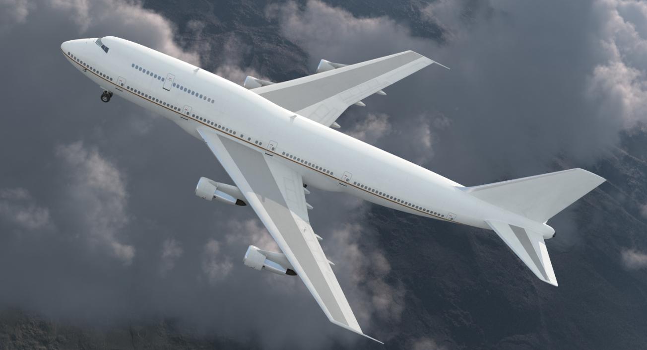 Boeing 747-300 Generic Rigged 3D model