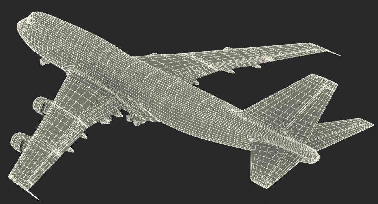 Boeing 747-300 Generic Rigged 3D model