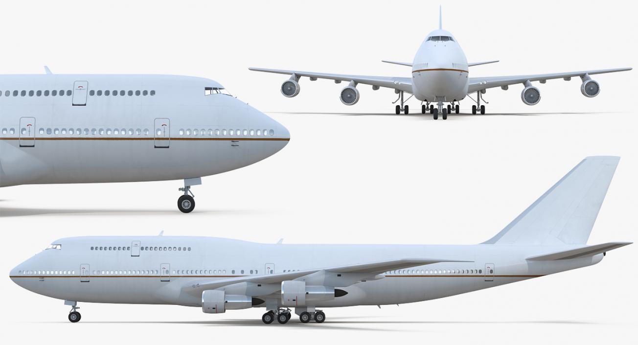 Boeing 747-300 Generic Rigged 3D model