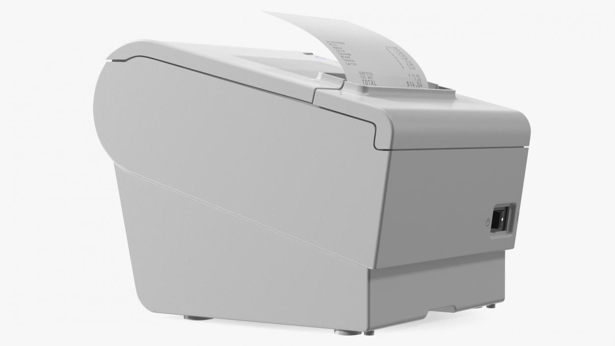 3D model Compact POS Thermal Receipt Printer