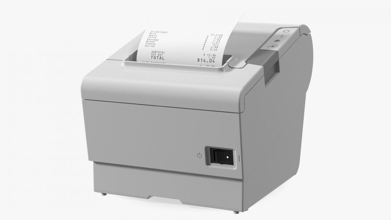 3D model Compact POS Thermal Receipt Printer