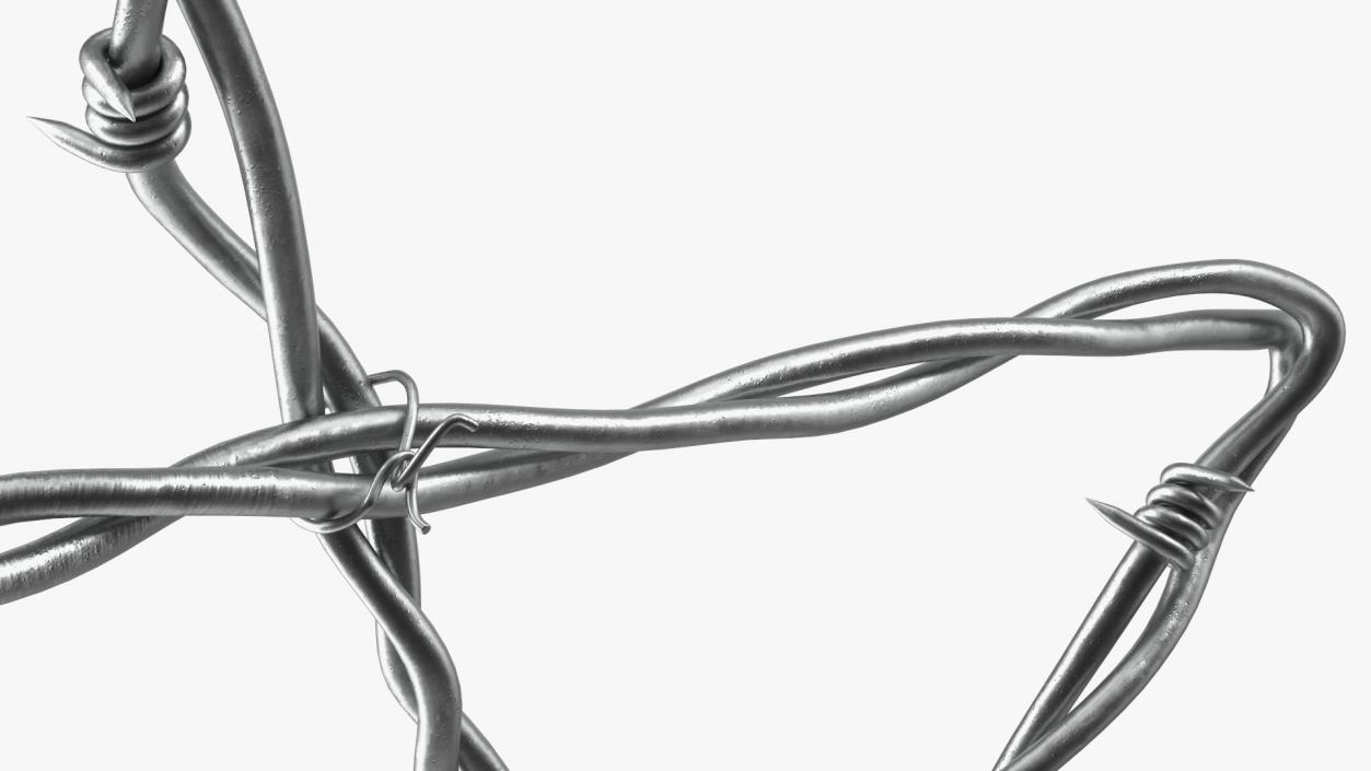 3D Barbed Wire Star