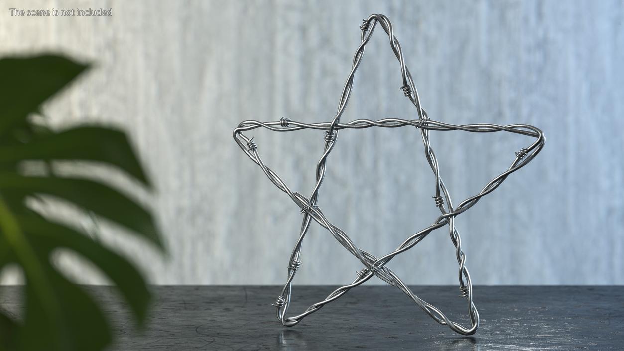 3D Barbed Wire Star