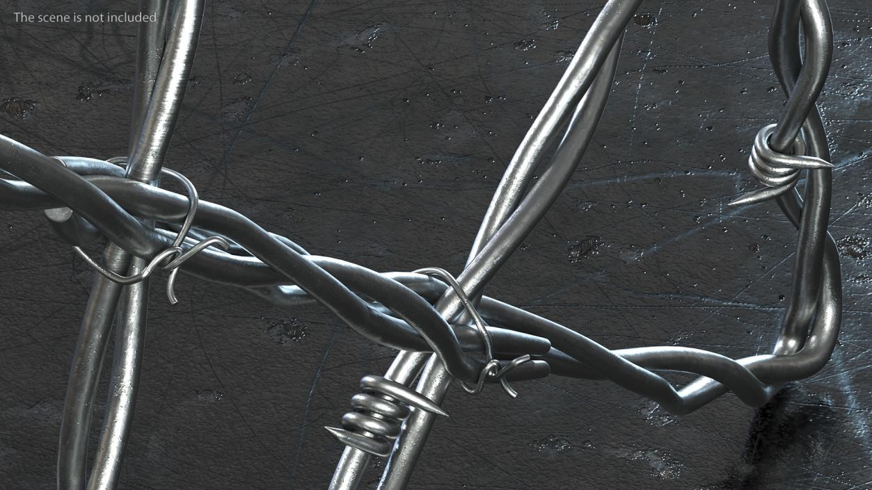 3D Barbed Wire Star