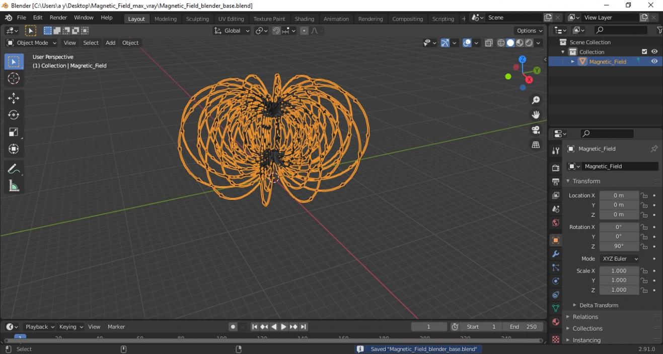 Magnetic Field 3D model