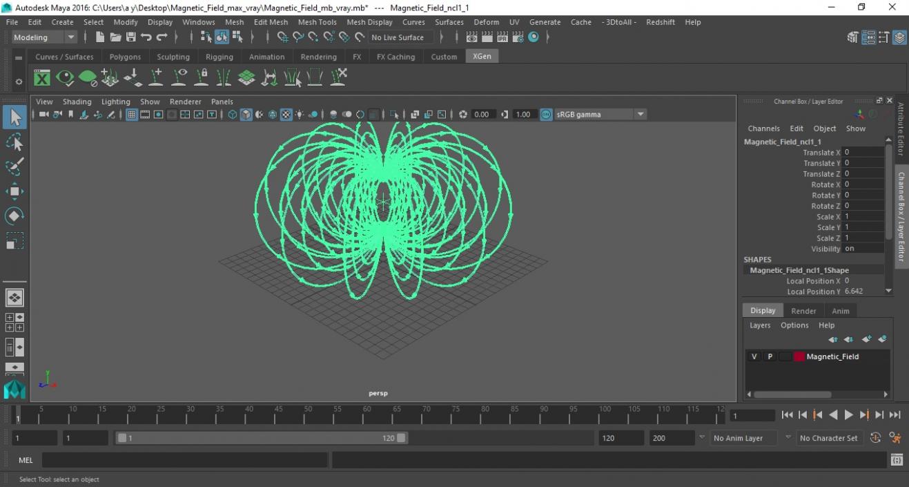 Magnetic Field 3D model