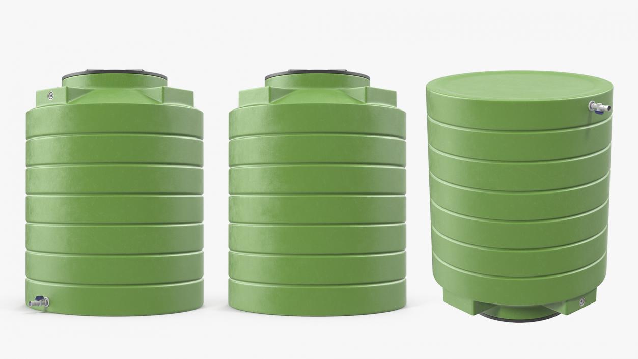 3D model Big Plastic Water Storage Tank