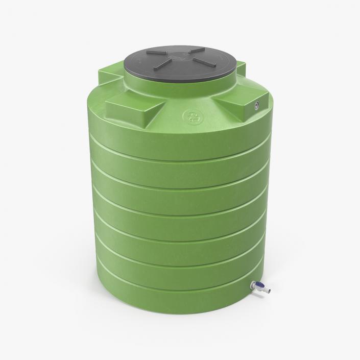 3D model Big Plastic Water Storage Tank