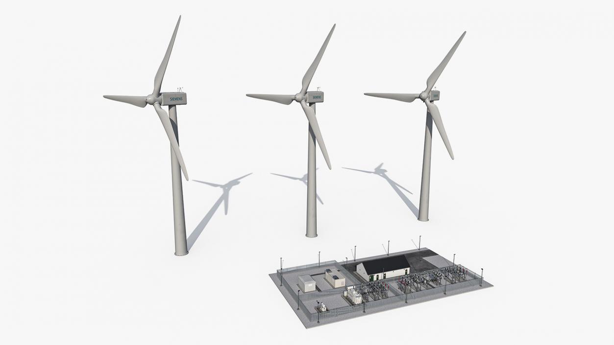 3D model Wind Farm Substation