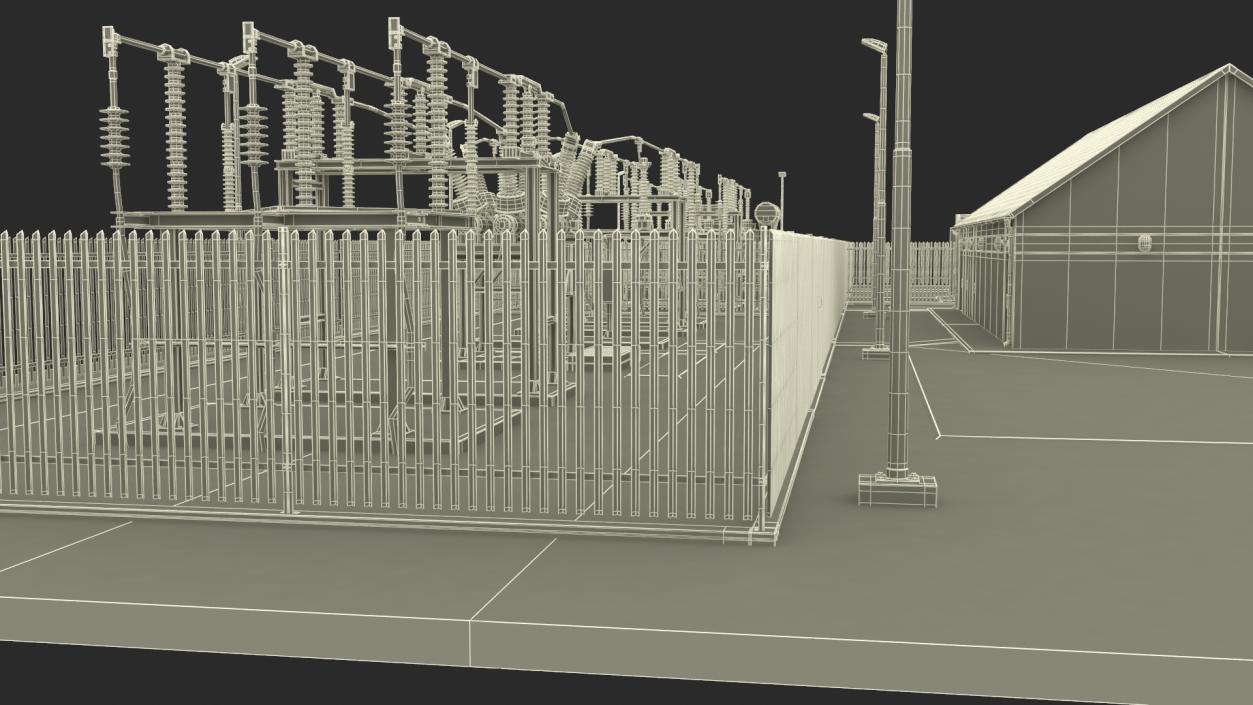 3D model Wind Farm Substation