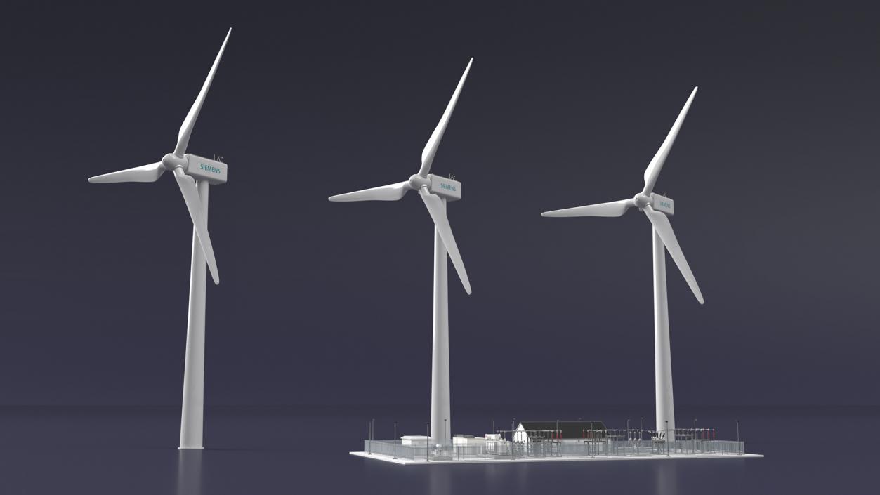 3D model Wind Farm Substation