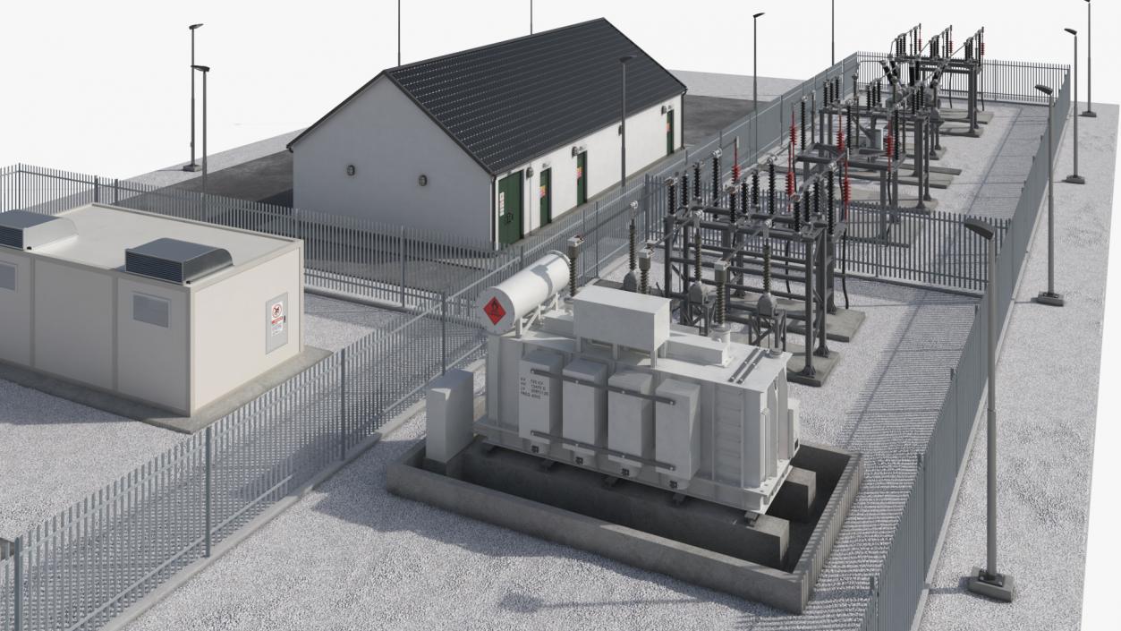 3D model Wind Farm Substation