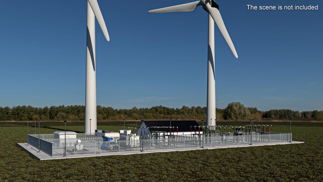 3D model Wind Farm Substation