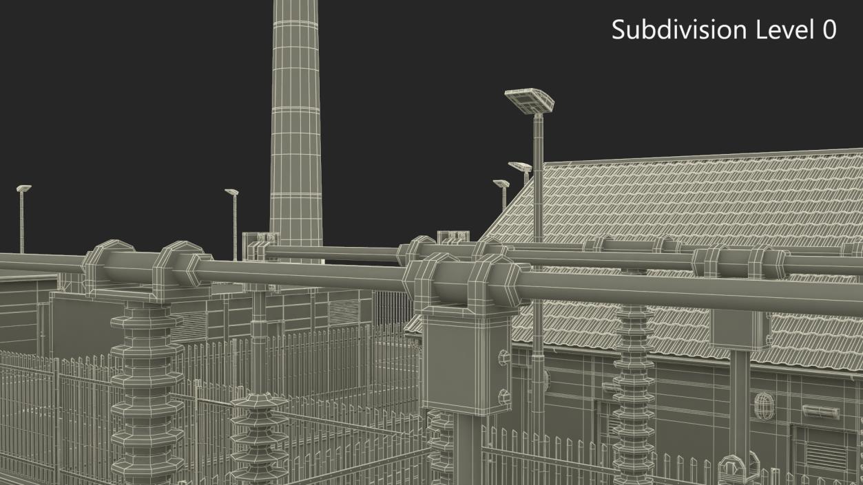 3D model Wind Farm Substation