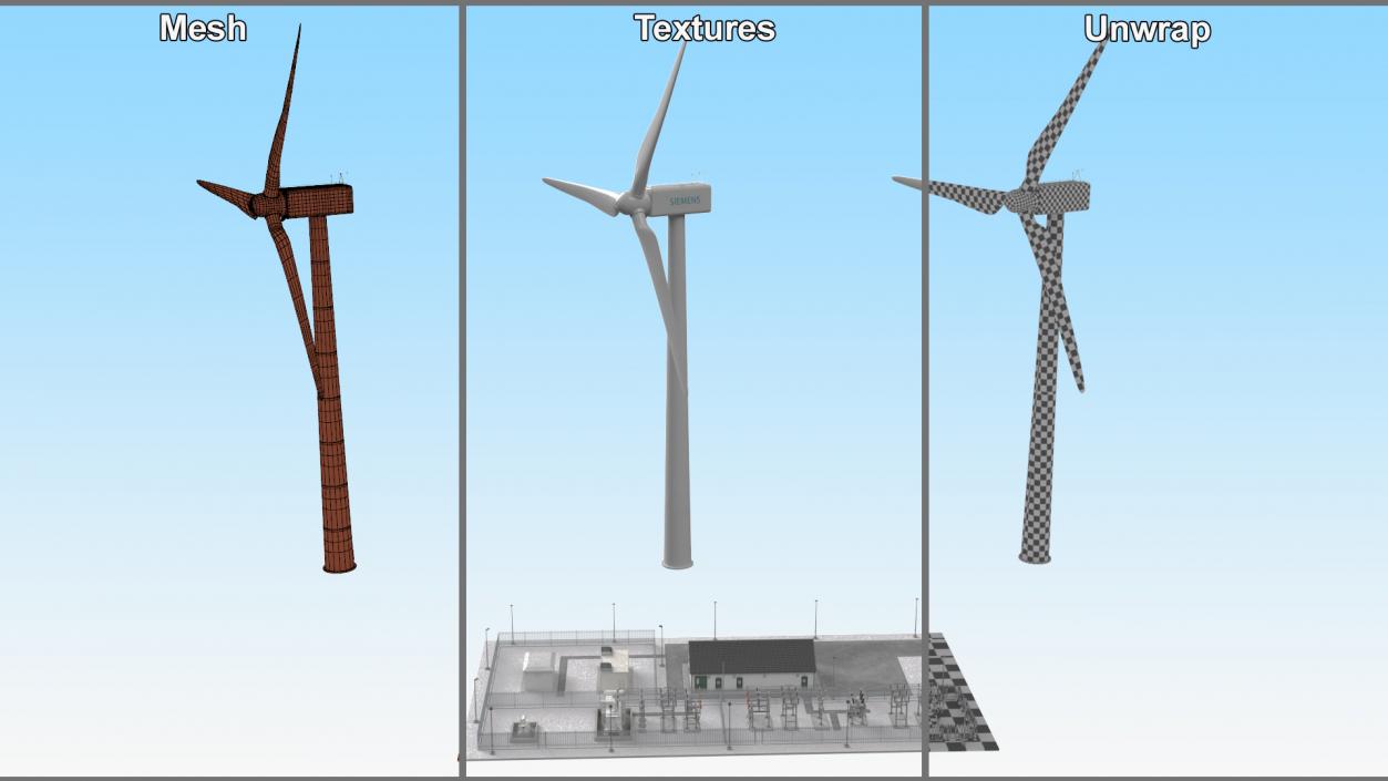 3D model Wind Farm Substation