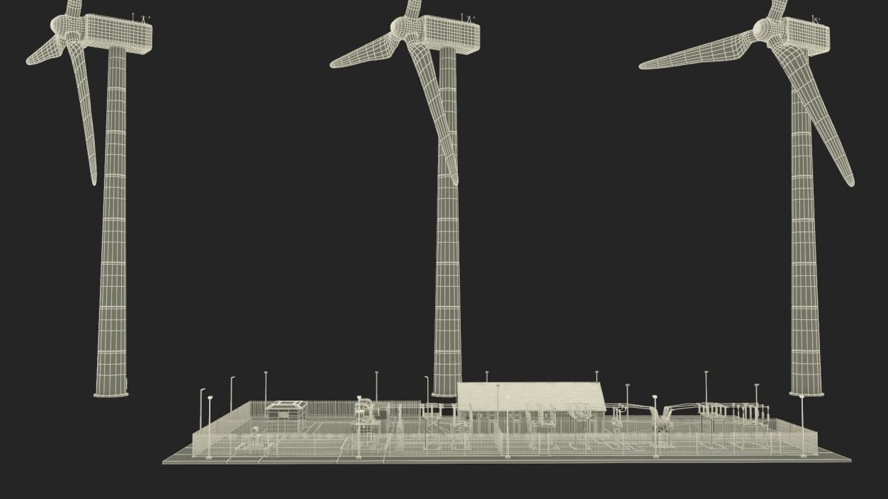 3D model Wind Farm Substation