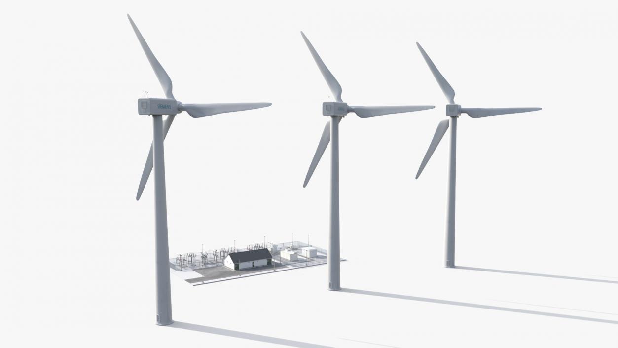 3D model Wind Farm Substation