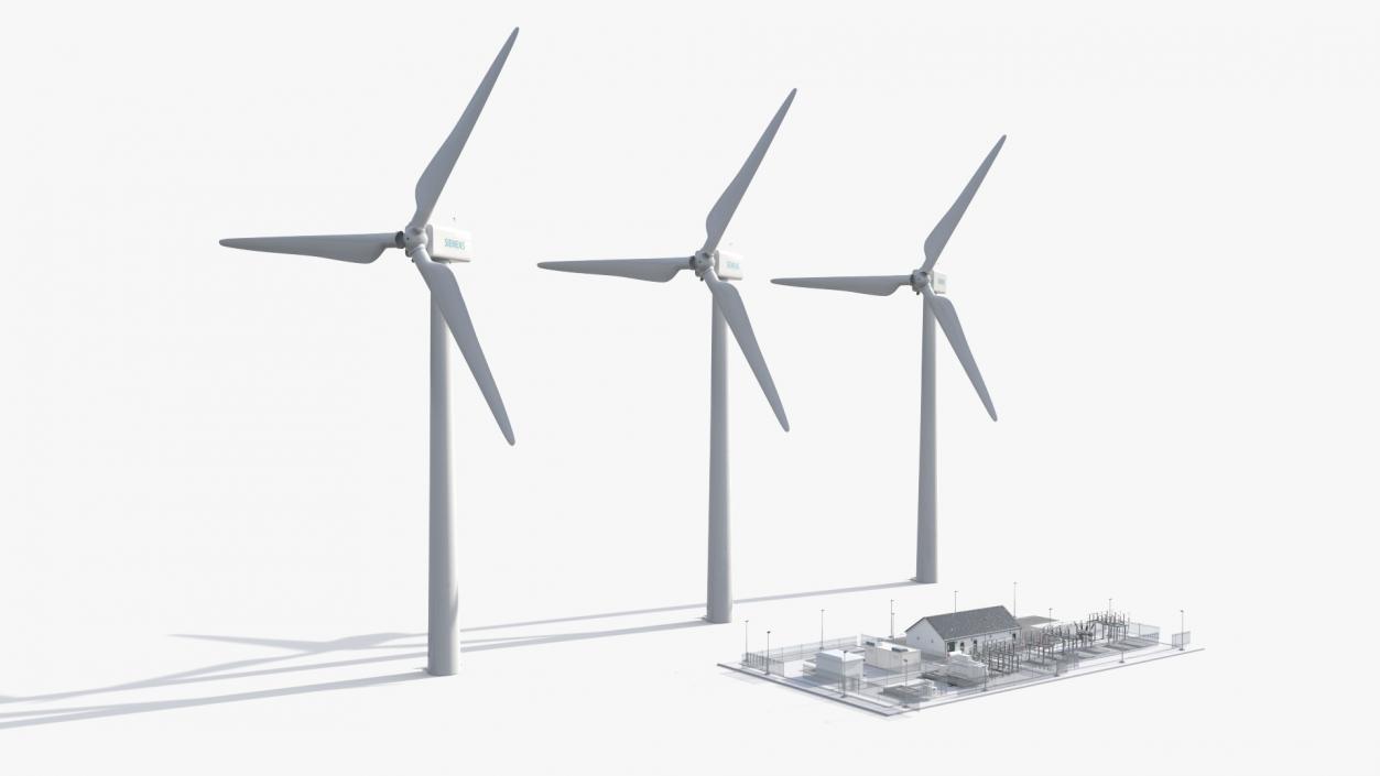 3D model Wind Farm Substation