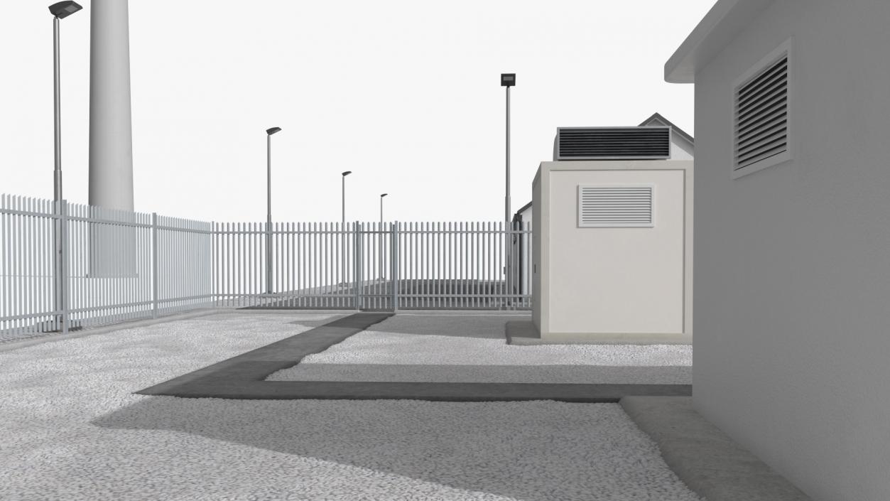 3D model Wind Farm Substation