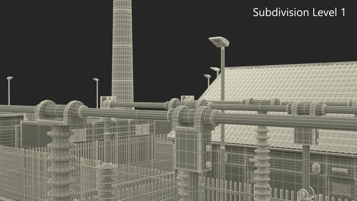 3D model Wind Farm Substation