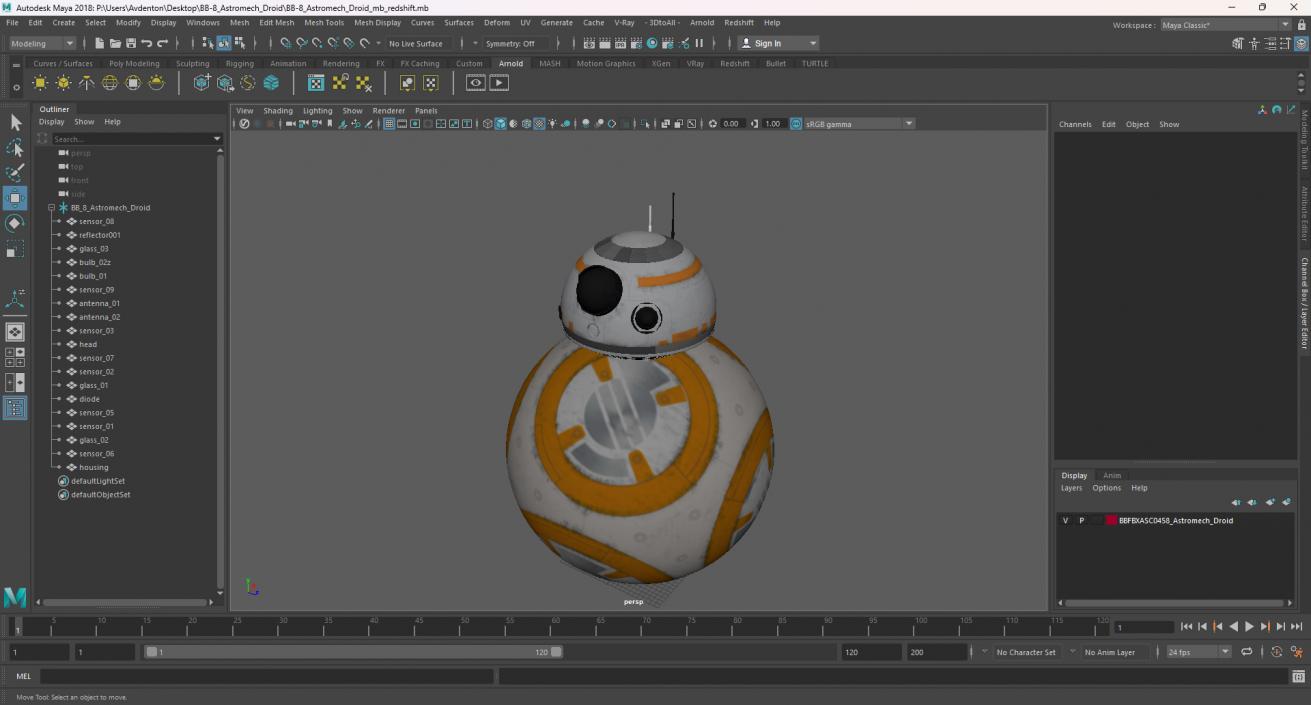 3D model BB-8 Astromech Droid