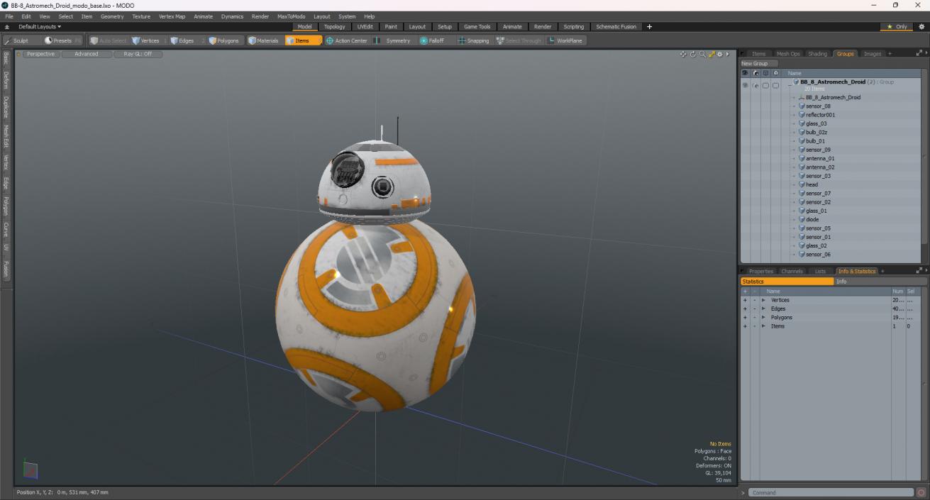 3D model BB-8 Astromech Droid