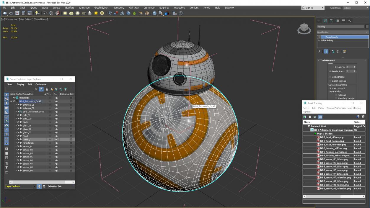 3D model BB-8 Astromech Droid