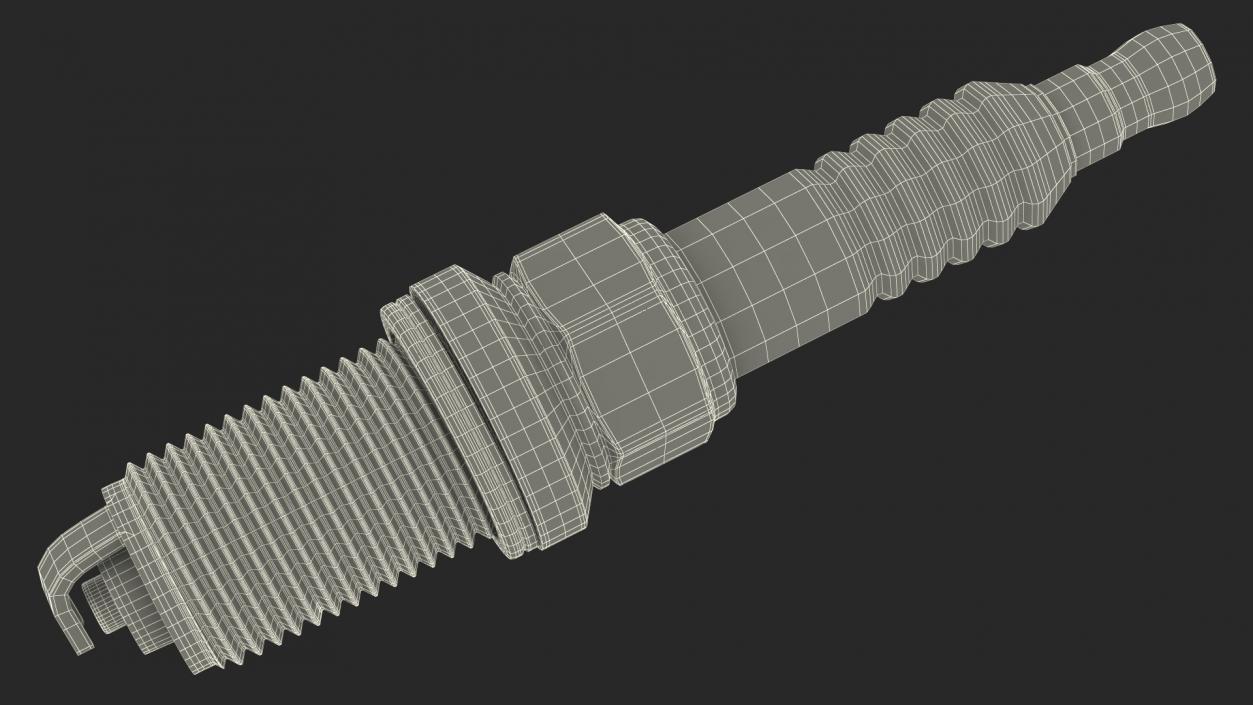 Iridium Motorcycle Spark Plug 3D model